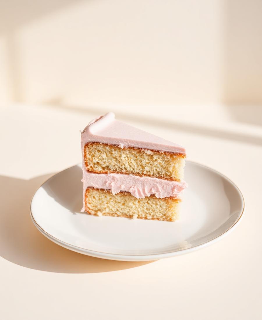 Rebanada de pastel artesanal de Gemiana Cakes